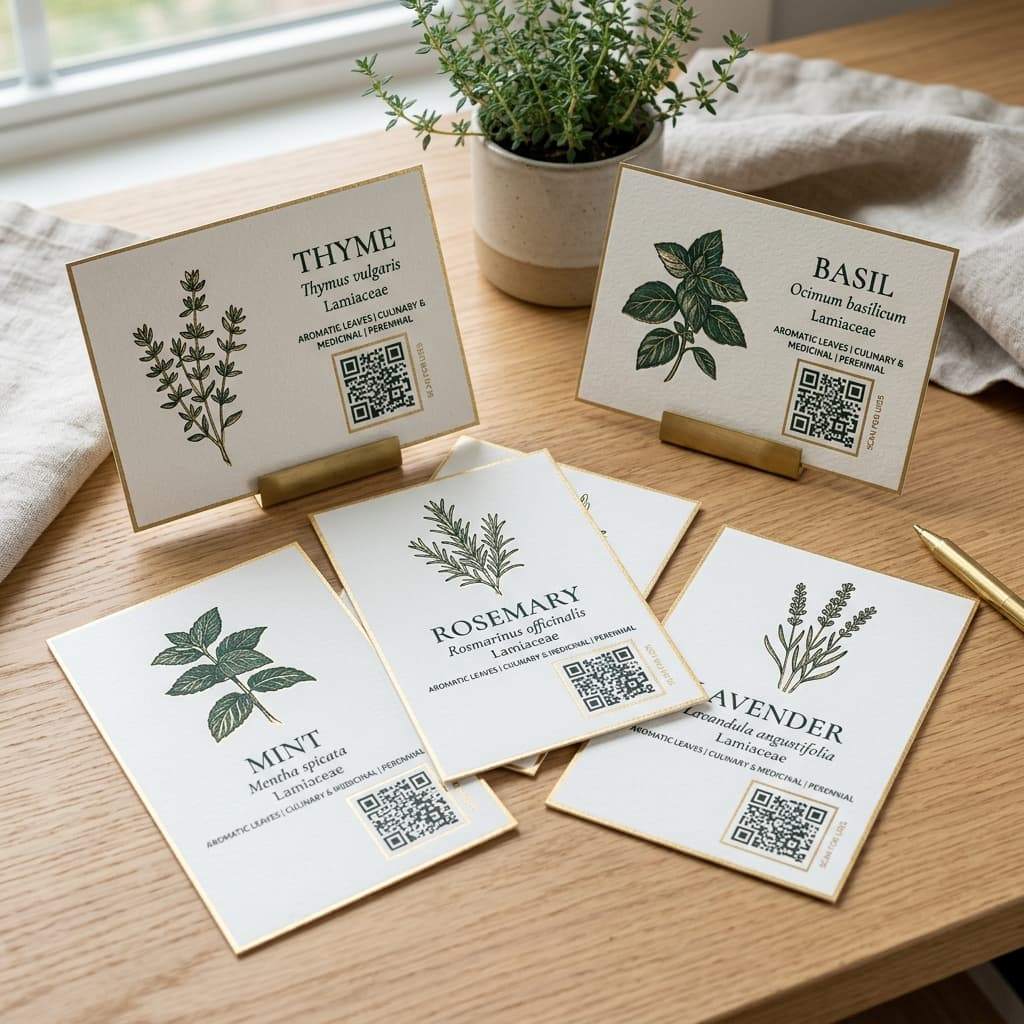 Herb ID Cards Mockup